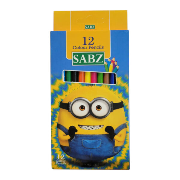 مداد رنگی 12 رنگ سبز مدل Minion