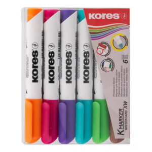 ماژیک وایت برد 6 رنگ کورس مدل K-Marker XW2