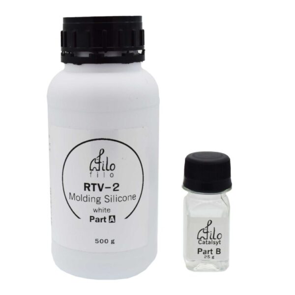 سیلیکون قالب گیری فیلو مدل RTV2 WT حجم 500 میلی لیتر به همراه هاردنر